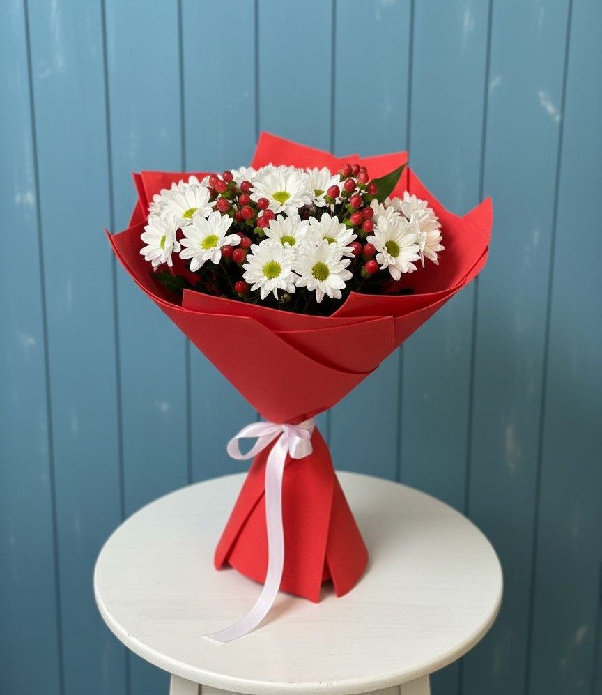 Букет цветов из: Хризантемы в Соколе Вологодской области