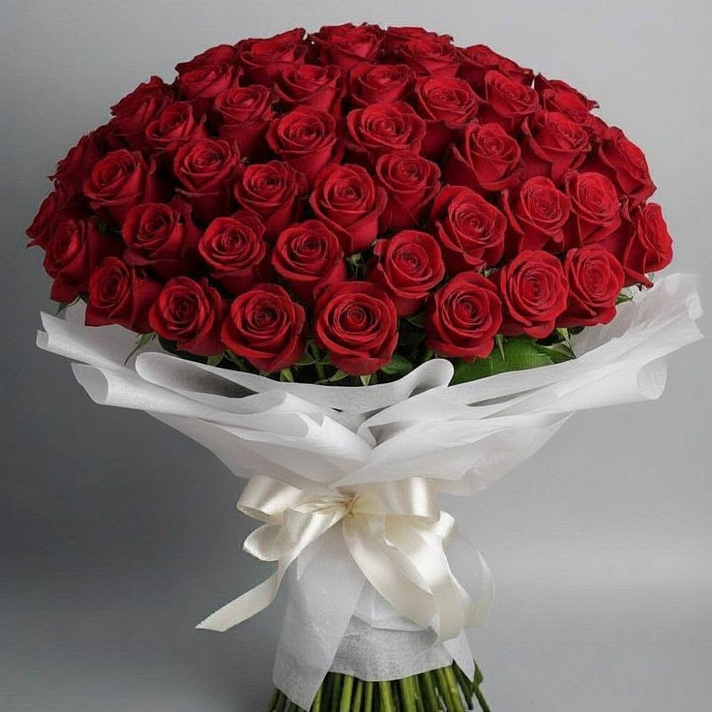 Букет 101 Красная роза Блэк Мэджик в Соколе Вологодской области