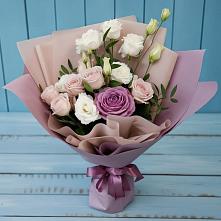 Букет цветов из:  Розы и Лизиантусы #REPLACE_PRED# Соколе Вологодской области