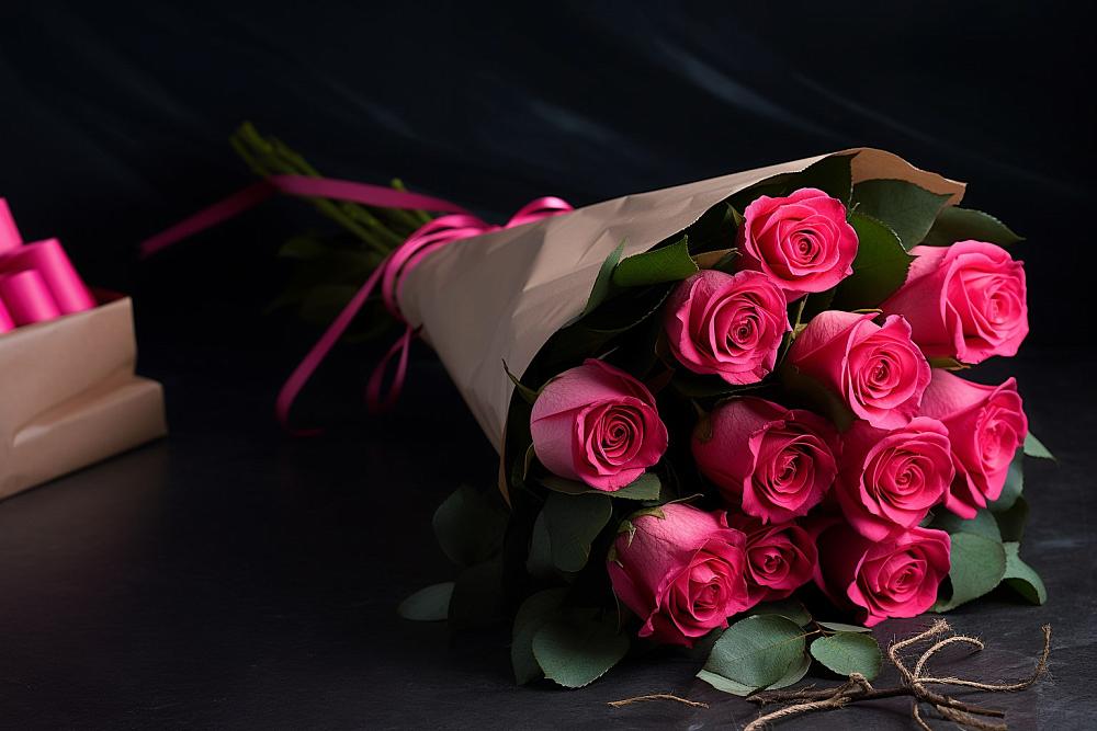 Букет 11 роз Пинк в Соколе Вологодской области