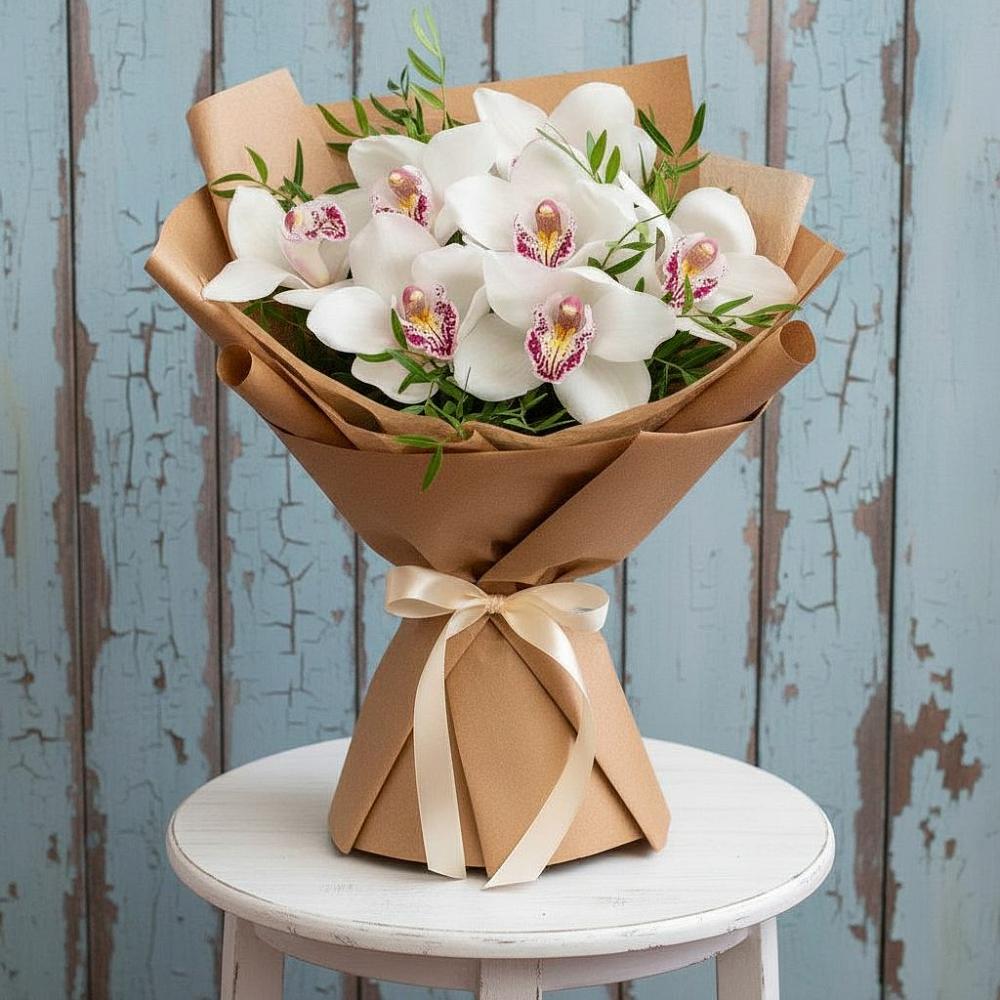 Букет цветов из: Орхидеи и Розы в Соколе Вологодской области