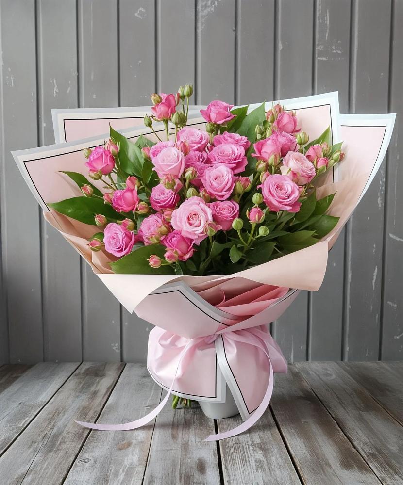 Букет Розовый кустик в Соколе Вологодской области