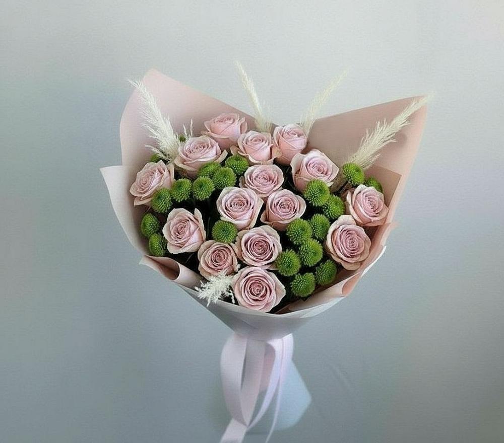 Букет цветов из: Розы и Хризантемы в Соколе Вологодской области