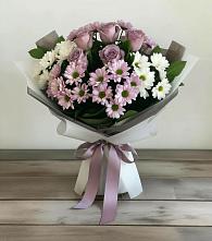 Букет цветов из:  Хризантемы и Розы #REPLACE_PRED# Соколе Вологодской области