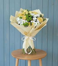 Букет цветов из:  Хризантемы и Розы в Соколе Вологодской области