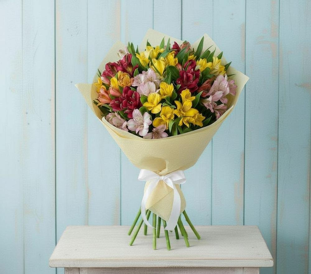 Букет цветов из: Альстромерии в Соколе Вологодской области