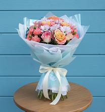 Букет цветов из:  Хризантемы и Розы #REPLACE_PRED# Соколе Вологодской области